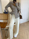 IMG 103 of Sexy Undershirt insTrendy V-Neck Thin Niche Sweater Women Tops Outerwear