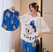 IMG 118 of Pajamas Women Summer Thin Short Sleeve Sweet Look Adorable Cartoon Mickey Mouse Three-Piece Loungewear Sets Sleepwear