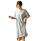 Img 5 - Modal Pyjamas Women Summer Short Sleeve Loose Pajamas Thin Long Cotton Pregnant Woman Plus Size