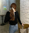 IMG 125 of chicShort Sweater Thin Solid Colored Bare Belly Tops Women Trendy Cardigan Outerwear