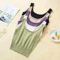 Img 4 - Camisole Women Summer insFeminine Outdoor Short Slim Look Knitted Sleeveless Tops Camisole