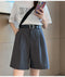 IMG 126 of Suits Mid-Length Shorts Women Summer Loose Plus Size Outdoor High Waist Straight Hong Kong Casual Pants Shorts