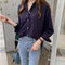 Img 2 - Women Korean Minimalist Trendy Tops Loose Long Sleeved Shirt Blouse