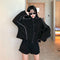 IMG 105 of Black Reflective Short Sexy Sweatshirt Women Batwing Sleeve Long Sleeved Tops Jacket ins Outerwear