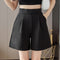 Shorts Women Summer Bermuda Black Outdoor Casual Mid-Length Shorts