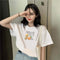 Img 4 - Summer Popular insAlphabets Printed Short Sleeve T-Shirt Women Loose Lazy Tops