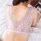 Img 7 - Plus Size Ice Silk Bare Back Bra No Metal Wire Double-Sided Lace Seamless Sporty Bralette Women