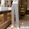 Img 7 - High Waist Wide Leg Pants Women Drape Floor Length Long Summer Slim-Look Straight Thin Casual Pants