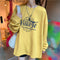 IMG 103 of Thin BFLoose Mid-Length Student Long Sleeved Sweatshirt Women Alphabets Printed Tops Outerwear