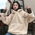 Img 4 - False Two-Piece Sweatshirt Women Thick Loose Korean Tops ins