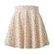 Img 1 - Women Europe Floral Mid-Length High Waist Invisble Zipper Chiffon Printed Short Skirt