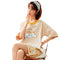 Img 5 - Pajamas Women Short Sleeve Cotton Summer Printed Loungewear Two-Piece Sets Design