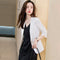 Img 2 - White Blazer Women Summer Thin Uniform Dress Suit Sets Two-Piece