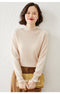 IMG 119 of Undershirt Women Under Elegant Western Long Sleeved Half-Height Collar Sweater Knitted Tops Outerwear