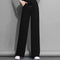 Img 6 - Wide Leg Pants Women Straight Jeans High Waist Loose Drape Long Casual