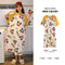 Pyjamas Women Summer Thin Korean Cartoon Adorable Cotton Pajamas Loungewear Pregnant Woman Sleepwear