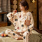 Pajamas Women Cotton Long Sleeved Loungewear Men Thin Summer Sets Sleepwear