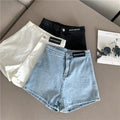 IMG 105 of Denim Shorts Women Summer High Waist Stretchable Hot Pants Hong Kong Vintage Sexy insPants Shorts