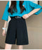 IMG 111 of Suits Mid-Length Shorts Women Summer Loose Plus Size Outdoor High Waist Straight Hong Kong Casual Pants Shorts