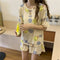 IMG 113 of Pajamas Women Summer Thin Outdoor Silk Short Sleeve Popular Cartoon Adorable Loungewear Two-Piece Sets Sleepwear