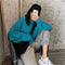 IMG 103 of Women Sweatshirt Loose Korean Tops Long Sleeved Solid Colored Trendy Hong Kong Lazy Outerwear