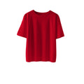 Img 13 - Korean Round-Neck Loose Short Sleeve T-Shirt Women Slim-Look Tops INS T-Shirt