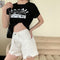 IMG 119 of Denim Shorts Women Summer Thin Ripped High Waist A-Line Hot Pants Loose Slim Look ins Shorts