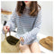 IMG 121 of Striped Sweater Women Summer Sunscreen Long Sleeved Tops Loose Thin Silk T-Shirt Outerwear
