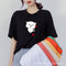 Img 4 - Korean Round-Neck Loose Short Sleeve T-Shirt Women Slim-Look Tops INS T-Shirt