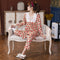 ins Women Pajamas Sleeve Length Pants Adorable Korean Cartoon Printed Casual Loungewear Sleepwear