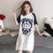 Plus Size Pajamas Women Summer Short Sleeve Adorable Cartoon Student Pregnant Woman Sweet Look Pyjamas Loose Korean Casual Loungewear Sleepwear