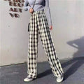 IMG 104 of Korean Women Summer Plus Size Ant Casual Pajamas Pants Fresh Looking Thin Printed Long Adorable Student Loose Home Pants