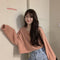 IMG 116 of Solid Colored Sweatshirt Women Korean Loose Couple Round-Neck insWomen Outerwear