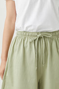 IMG 128 of Cotton Shorts Women Summer Japanese Loose Wide Leg Bermuda Non Cozy Casual Pants Shorts