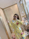 IMG 137 of Streaming Popular Casual Pajamas Women Cardigan Sleeve Length Pants Europe Loungewear Sets Sleepwear