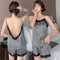 Img 1 - Summer Camisole Women Casual Lace Bare Back Sexy Pajamas Replica Padded Sets