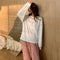IMG 117 of Korean Long Sleeved Sweatshirt Women Student Round-Neck Thin Loose BF Tops Outerwear