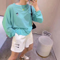 Img 6 - Summer Women Student Europe Korean Loose High Waist Casual Cotton Sporty Shorts