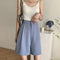 Img 6 - Suits Shorts Women Summer Loose Plus Size Outdoor High Waist Mid-Length Wide Leg Drape Casual Pants