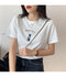 IMG 105 of Short Sleeve T-Shirt Women Summer White Undershirt Under Loose Cotton Half Sleeved Tops ins T-Shirt