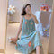 Pyjamas Women Summer Cotton Cartoon Printed Strap Student Pregnant Woman Adorable Plus Size Loungewear Thin Sleepwear