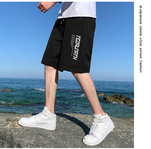 IMG 114 of Shorts Men Pants Summer Trendy Loose knee length Beach Outdoor Straight Casual Thin K Shorts
