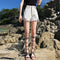 Img 4 - Denim Shorts Women High Waist Loose Slim Look Wide Leg Niche Burr Ripped Summer Hot Pants Korean