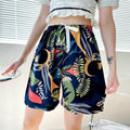 Img 2 - Drawstring Cotton Pajamas Pants Women Summer Home Mid-Length Thin Adorable Japanese Loose Outdoor Beach Shorts
