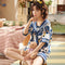 Pajamas Women Summer Cotton Short Sleeve INS Pajamas Pants Sets Loose Plus Size Loungewear Sleepwear