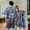 Couple Pajamas Women Summer Silk Short Sleeve Men Plus Size Replica Loungewear Sleepwear