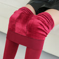 Img 6 - Step-Over Women Outdoor Pants Skin Colour Stockings Fitted One Piece Stretchable Warm Leggings
