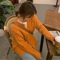IMG 113 of Korean Slim Look V-Neck Under Pullover Solid Colored Casual All-Matching Undershirt Sweater Women Outerwear
