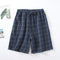 Summer Men Pajamas Pants Thin Cotton Breathable Loose Plus Size Casual Home Shorts Outdoor Sleepwear