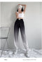 IMG 114 of Summer Gradient Trendy Jogger Ice Silk Drape Casual Pants Loose Thin Women Pants